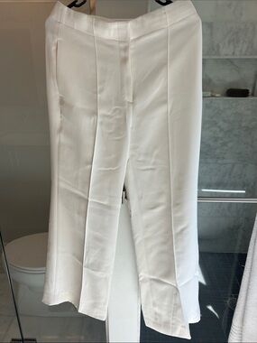 Club Monaco Ivory High-Waist Dress Pants